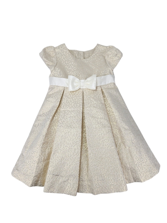 Gymboree Other - Gymboree Girls 5T Metallic Gold Sparkle Pleated Tulle Bow Holiday Party Dress